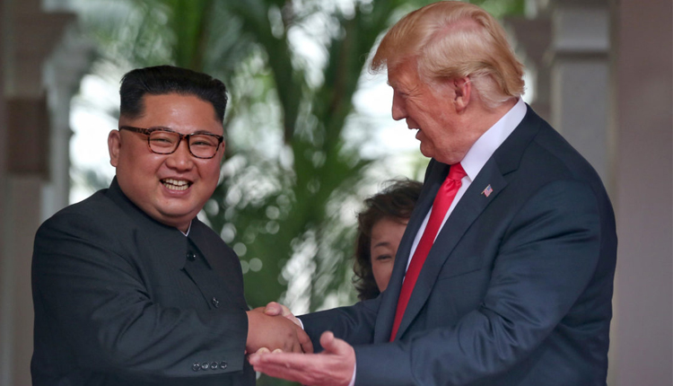 Donald Trump and North Korean leader Kim Jong Un