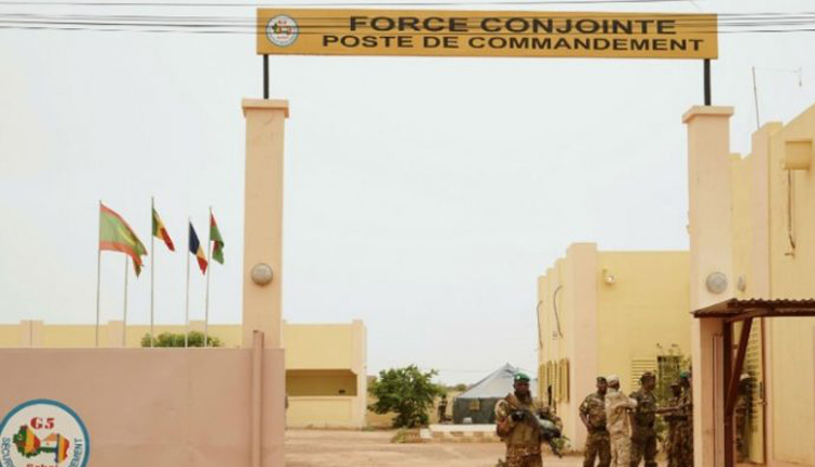 Unidentified attackers raided the headquarters of a five-nation African military taskforce in central Mali on Friday, local and UN sources said.