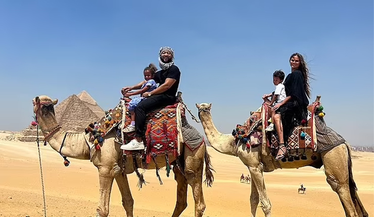 John Legend enjoys family trip in Egypt