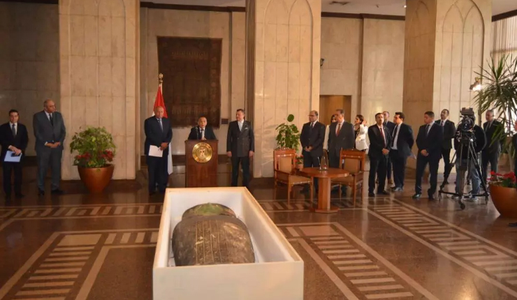 Egypt receives Green Coffin