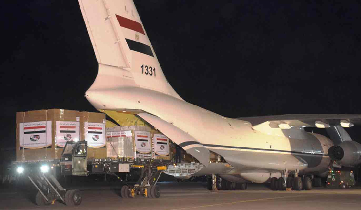 Egypt sent medical aids to Syria, Türkiye