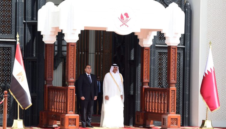 Qatar's Emir, Sheikh Tamim bin Hamad al-Thani received on Monday Egyptian Prime Minister Moustafa Madbouly