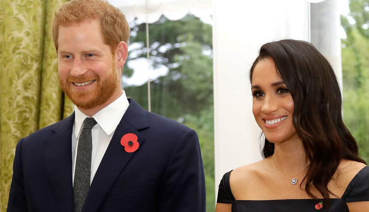 Meghan and Harry attending a royal event