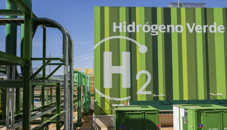 The Iberdrola green hydrogen plant sits in Puertollano, central Spain, Tuesday, March 28, 2023