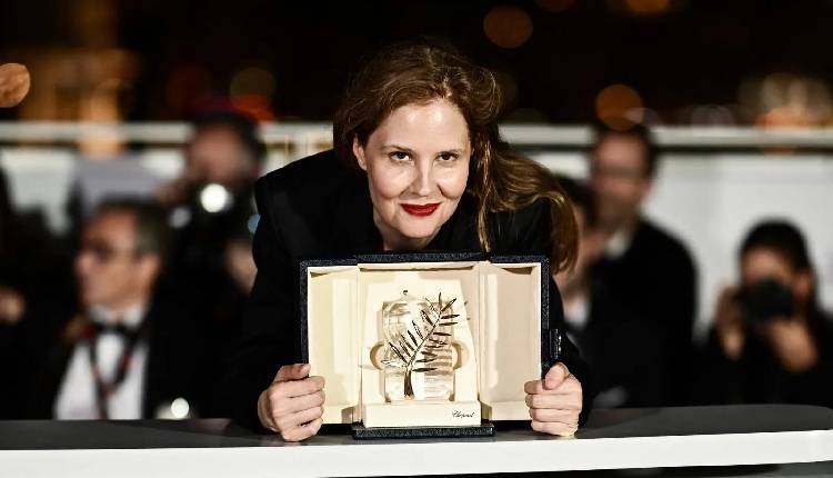 French director Justine Triet at Cannes Film Festival