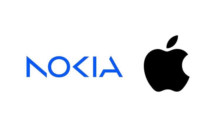 Nokia, Apple logos