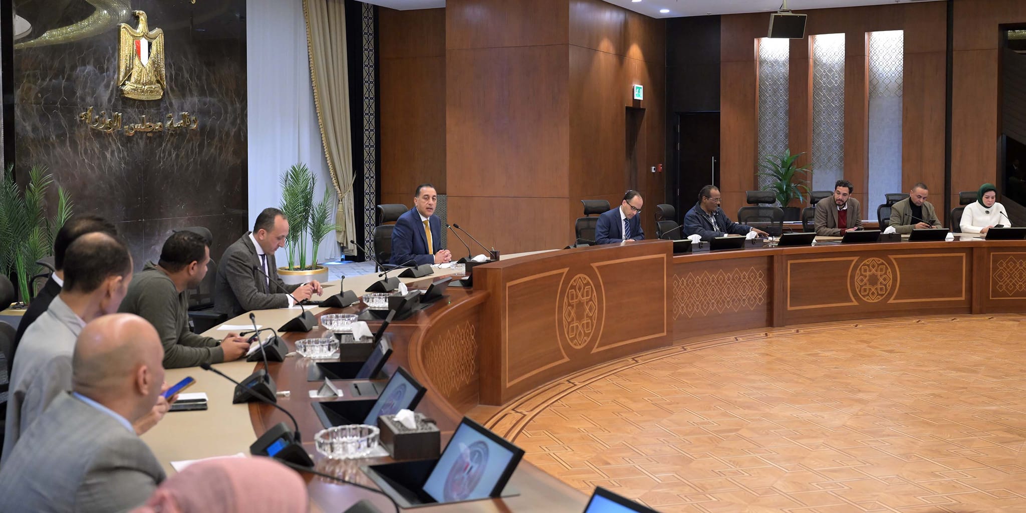 Egypt's PM Dr. Moustafa Madbouly during the weekly press conference on Wednesday.